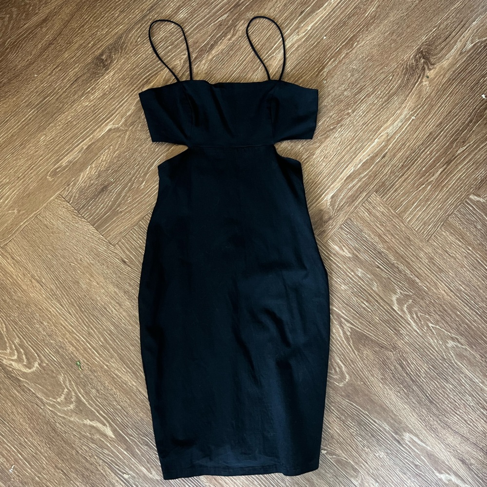 Black Open-Back Dress